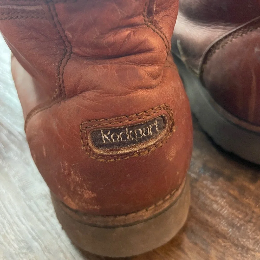 Rockport RocSports Hiking Boots Mens 11W Brown Gore-Tex Leather Vibram Gorpcore